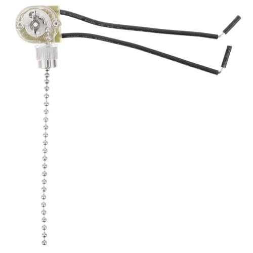 LIFKOME Nickel Pull Chain Extender für Deckenventilator und Lampen Langlebige Zugkette Einfache Bedienung Passend für Deckenleuchte Wandleuchte Schranklicht Praktische Ersatzkette von LIFKOME