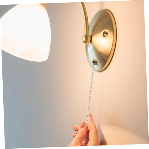LIFKOME Nickelfarbener Zugschalter Verlängerung Lichtzugschalter Deckenventilator Zugkette Lampenfassung Zugkette Ersatzteil Vielseitig für Deckenleuchte Wandlampe Schranklicht LIFKOME Nickelfarbener Zugschalter Verlängerung Lichtzugschalter Deckenventilator Zugkette Lampenfassung Zugkette Ersatzteil Vielseitig für Deckenleuchte Wandlampe Schranklicht von LIFKOME