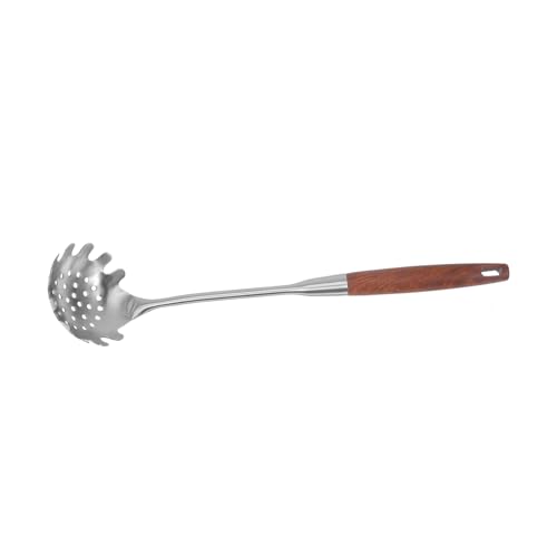 LIFKOME Nudelheber Spaghettilöffel aus Edelstahl mit Robustem Blumenholzgriff Langlebiger Küchenhelfer zum Servieren und Filtern von Pasta Hitzebeständig und Ergonomisch für Einfache LIFKOME Nudelheber Spaghettilöffel aus Edelstahl mit Robustem Blumenholzgriff Langlebiger Küchenhelfer zum Servieren und Filtern von Pasta Hitzebeständig und Ergonomisch für Einfache von LIFKOME