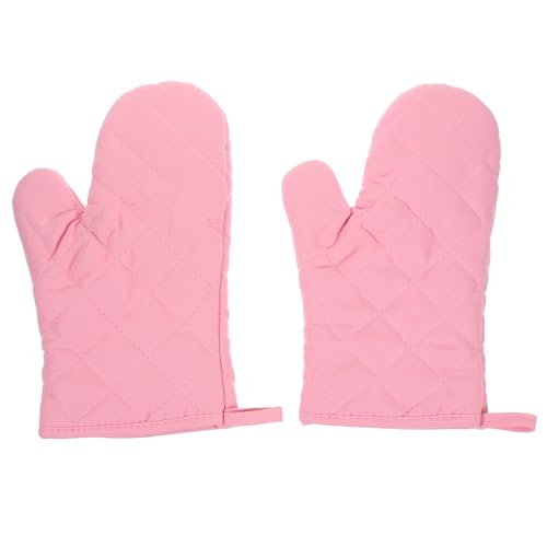 LIFKOME Ofenhandschuhe Rosa Hitzebeständige Gepolsterte Polyester backhandschuhe Mit Aufhängeschlaufe Für Küche Backofen Mikrowelle LIFKOME Ofenhandschuhe Rosa Hitzebeständige Gepolsterte Polyester backhandschuhe Mit Aufhängeschlaufe Für Küche Backofen Mikrowelle von LIFKOME