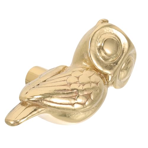 LIFKOME Owl Form Messing Möbelgriff Schubladengriff Kommode Türgriff für Kleiderschrank und Liquor Cabinet Einzeln Attraktives Design Vielseitig Einsetzbar Angenehme Haptik von LIFKOME