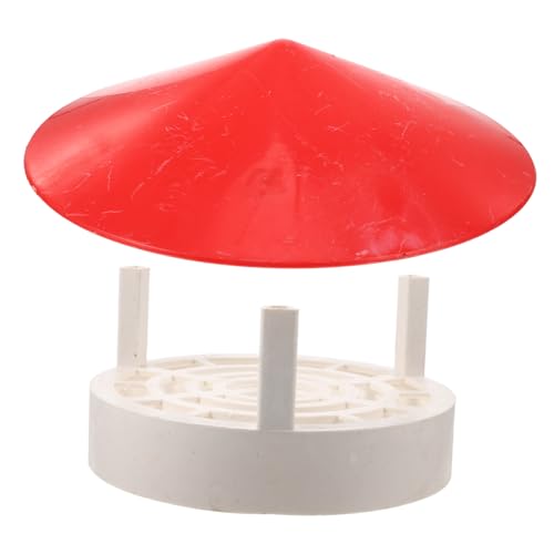 LIFKOME PVC Rohr Regenhaube Dachentlüftungsschutz Regenfest Abdeckkappe mit Vogelschutz und Einfacher Montage für Kamin und Lüftungsrohre von LIFKOME