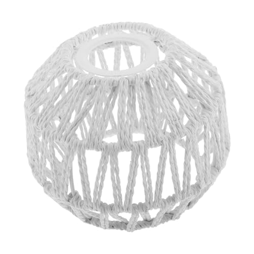 LIFKOME Papierlampenschirm mit Gewebtem Seil Trompetenförmiges Design Sicher und Langlebig DIY freundlich Passend für Pendel Tischlampen Natürliche Lampenschirme für Wohnzimmer von LIFKOME