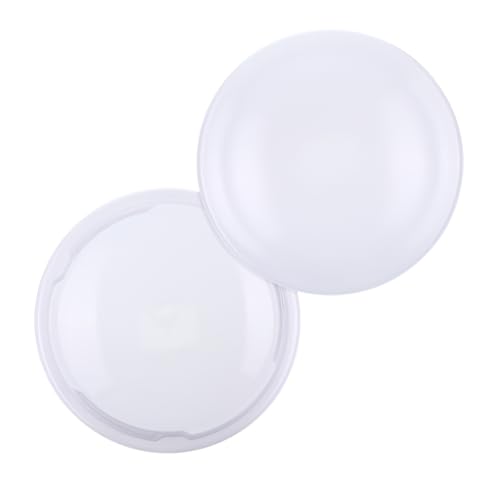 LIFKOME Plastik Lampenschirm für Deckenleuchte Einfache Montage Langlebige Lichtabdeckung Ersatz für Schlafzimmer Balkon Büro Runde Weiße Kunststoff Deckenlampenabdeckung Öffnung von LIFKOME