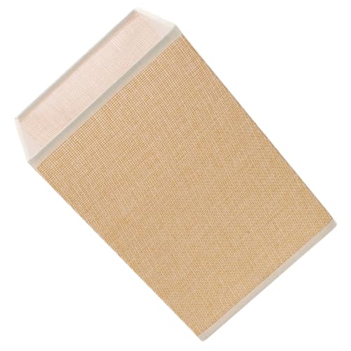 LIFKOME Quadratischer Stoff lampenschirm aus Gelbem Jutegewebe Dekorativer Lampenschirm für Tisch Steh Wandleuchten Langlebig Wärmeisolierend für Schlafzimmer und Wohnzimmer von LIFKOME