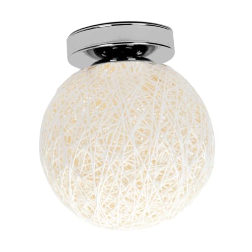 LIFKOME Rattan Deckenlampe Weiß ohne Leuchtmittel Kreative Pendelleuchte für Wohnzimmer Balkon Flur Nordic Design Elegante Moderne Dekorative Lampe für Vielseitige Wohnbereiche LIFKOME Rattan Deckenlampe Weiß ohne Leuchtmittel Kreative Pendelleuchte für Wohnzimmer Balkon Flur Nordic Design Elegante Moderne Dekorative Lampe für Vielseitige Wohnbereiche von LIFKOME