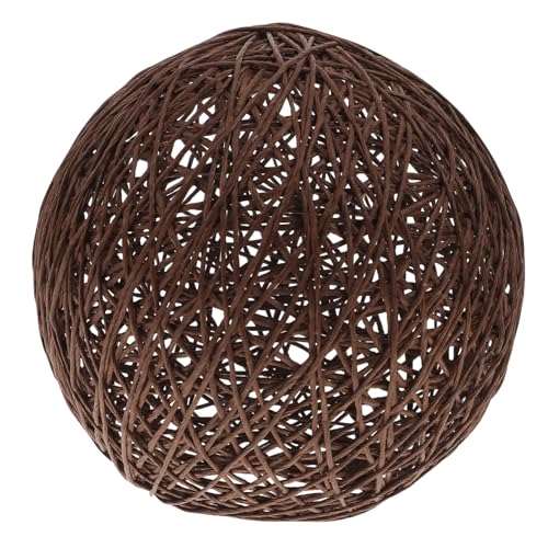LIFKOME Rattan Lampenschirm Boho Stil Deckenleuchte Lampenschirm aus Papier und Rattan Ball für Schlafzimmer Wohnzimmer Blendfreier Augenschonender Lichtschutz Einfache Montage LIFKOME Rattan Lampenschirm Boho Stil Deckenleuchte Lampenschirm aus Papier und Rattan Ball für Schlafzimmer Wohnzimmer Blendfreier Augenschonender Lichtschutz Einfache Montage von LIFKOME