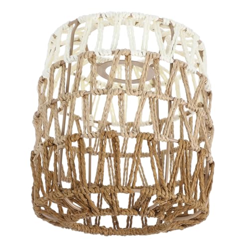 LIFKOME Rattan Lampenschirm Vintage Boho Deckenleuchte Handgewebt Dreifarbig Rustikale Pendelleuchte Wohnzimmer Esszimmer Hotel LIFKOME Rattan Lampenschirm Vintage Boho Deckenleuchte Handgewebt Dreifarbig Rustikale Pendelleuchte Wohnzimmer Esszimmer Hotel von LIFKOME