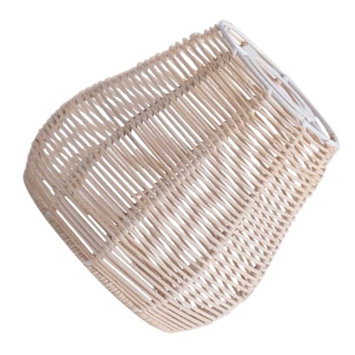 LIFKOME Rattan Lampenschirm für Kronleuchter Geflochtene Pendelleuchte mit Eisenring Ersatzschirm für Küche Bar und Restaurant Naturfarbener Korb lampenschirm Robust und Stilvoll LIFKOME Rattan Lampenschirm für Kronleuchter Geflochtene Pendelleuchte mit Eisenring Ersatzschirm für Küche Bar und Restaurant Naturfarbener Korb lampenschirm Robust und Stilvoll von LIFKOME