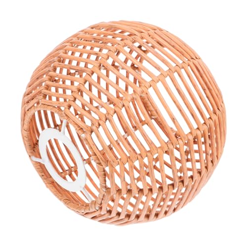 LIFKOME Retro Wicker Lampenschirm aus Rattan Hängelampe Vintage Design Robust Pflegeleicht für Küche Esszimmer und Wohnzimmer von LIFKOME