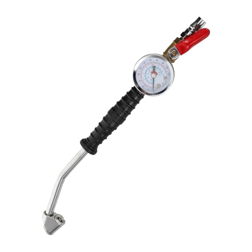 LIFKOME Robustes Reifenfüllwerkzeug mit Manometer aus Stahl Tragbarer Luftdruckmesser für Autoreifen Schneller Luftanschluss Kompatibel mit Verschiedenen Reifentypen Effiziente von LIFKOME