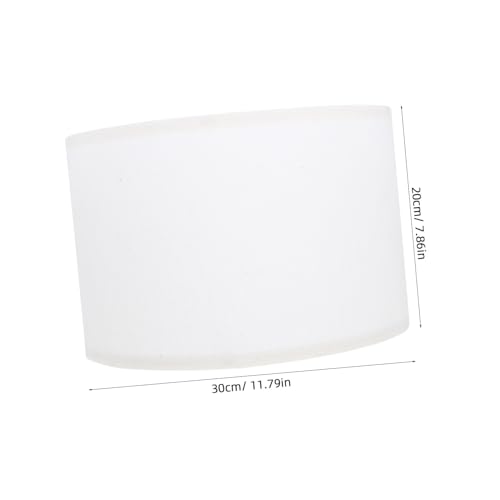 LIFKOME Runder Lampenschirm aus Beige Leinenstoff Abnehmbar mit Klettband Langlebig aus Metall und Stoff Passend für Deckenleuchte Stehlampe Wand Tischlampe Warme Wohnraumbeleuchtung von LIFKOME