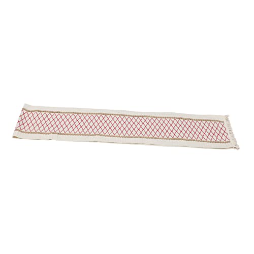 LIFKOME Retro Tischläufer Baumwoll Quasten Rustikale Tischdekoration Für Hochzeiten Und Vintage Landhausstil Für Esszimmer Und Buffets von LIFKOME