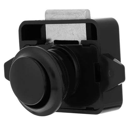 LIFKOME Rv Push Button Latch Multifunktionales Türschloss für Schrank Schublade und Wohnmobil Installieren und Zuverlässig für Yacht und Boot Schwarz von LIFKOME