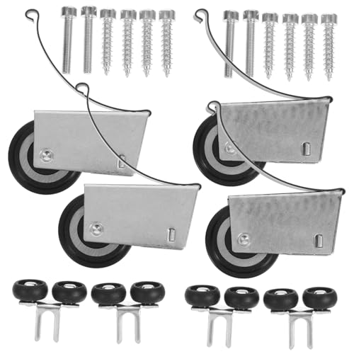 LIFKOME Schiebetürrollen Metallpulley für Schrank Glasschiebetüren Geräuscharm Robustes Laufrollenset für Kleiderschrank Möbel Vielseitig für Schiebetür DIY Wartung Geeignet von LIFKOME