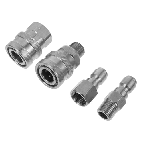 LIFKOME Schlauchadapter Npt für Hochdruckreiniger Hochpräzise Schnellkupplung für Gartenschläuche und Wasseranschlüsse Korrosionsbeständig Langlebigem Material von LIFKOME