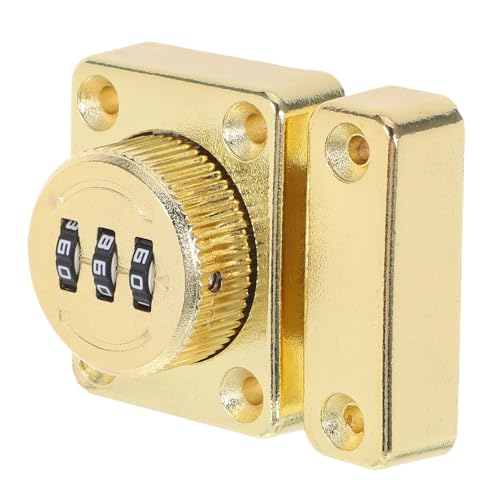 LIFKOME Schlüsselloses Zahlenschloss für Schrankschlösser Einfache Montage ohne Bohren Passend Diebstahlschutz Passwort-türschloss für Wohn Büromöbel von LIFKOME