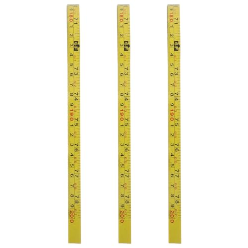 LIFKOME Selbstklebendes Messband mit Metrischer und Imperialer Einteilung Gelbes Klebeband für Holzbearbeitung Selbsthaftendes Lineal zum Aufkleben Werkbank Vielseitiges Maßband für von LIFKOME