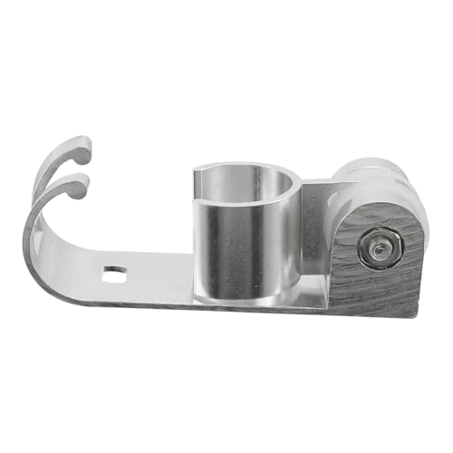 LIFKOME Space Aluminium Duschhalterung mit Verstellbarem Winkel und Rostfreiem Design Integrierter Haken für Handtücher Einsetzbar als Duschkopf Schlauchhalter für Badezimmer Leicht und von LIFKOME