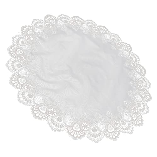 LIFKOME Spitzen Lampenschirmüberzug Rund Staubschutz Dekorative Für Schlafzimmer Tischlampe Elegant Langlebig Hochwertiges Netzgewebe Zufällige Farbe Zufällige Farbe von LIFKOME