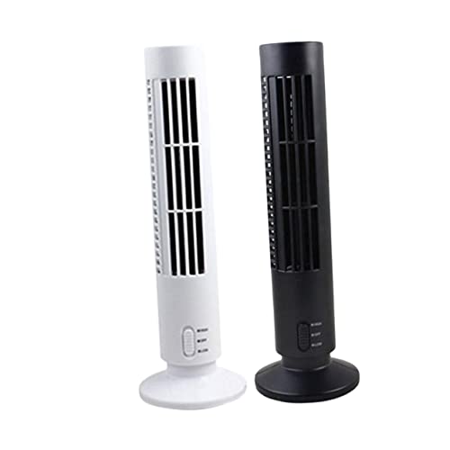 LIFKOME Turmventilator Tragbarer Mini- Für Home Office Hotel Wiederaufladbar Weiß Blattlose Kühlung Klimaanlage von LIFKOME