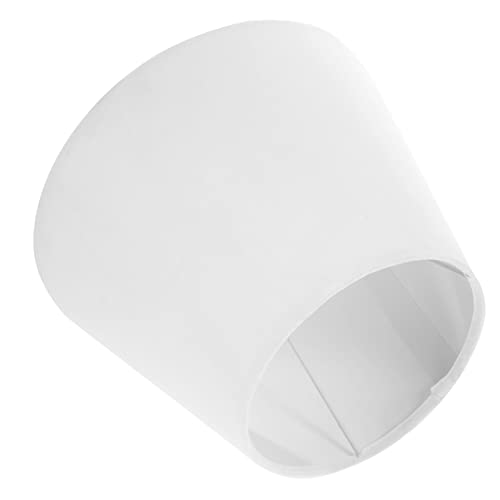 LIFKOME Stoff Lampenschirm für Steh und Tischlampen Weißer Innen und Außenbereich Moderner Robuster Lampenschirm aus Stoff für Schlafzimmer und Wohnzimmer von LIFKOME