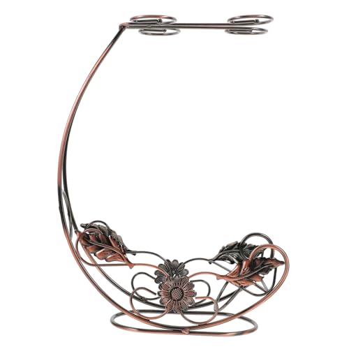 LIFKOME Tischweinregal aus Kreativer Weinglashalter für Gläser und Flasche Platzsparendes Design für Küche und Bar Robuster und Langlebiger Weinglas Organizer Antikbronze LIFKOME Tischweinregal aus Kreativer Weinglashalter für Gläser und Flasche Platzsparendes Design für Küche und Bar Robuster und Langlebiger Weinglas Organizer Antikbronze von LIFKOME