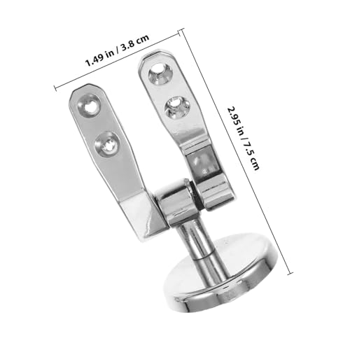 LIFKOME Toilettensitz Scharnierset aus Langlebiger Zinklegierung Soft close Funktion Inklusive Schrauben und Bolzen Passend für Wc Sitz Montage und Schnelle Installation im Badezimmer von LIFKOME