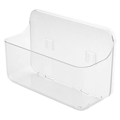 LIFKOME Transparente Große Wandablage aus Dickem Acryl für Badezimmer und Küche Kratzfrei rutschfest Wandmontiertes Aufbewahrungsregal ohne Bohren für Kosmetik und Kleinteile von LIFKOME