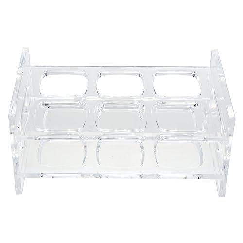 LIFKOME Transparenter Shotglas Halter Fach Schnapsglas Ständer Bar Getränk Organizer Leicht Tragbar für Party Ausstellung Weihnachten von LIFKOME