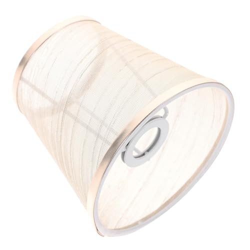 LIFKOME Transparenter Vintage Stoff lampenschirm Rund Einfacher Lampenfassung Indoor Lichtabdeckung für Schlafzimmer Wohnzimmer Büro Vielseitiger Decken Wandlampenschirm von LIFKOME