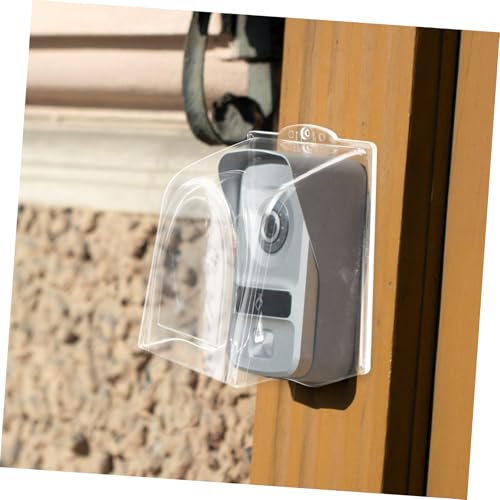 LIFKOME Türklingel Schutzabdeckung Transparent Regenschutz Außen Klare Sicht Schmutzschutz Einfach Installation Doorbell Protector von LIFKOME