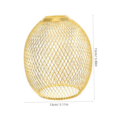 LIFKOME Vintage Eisen draht Lampenschirm Hohlkugel Lampenschatten Barrel Form Dekorativer Lampenschirm für Pendelleuchte Wohnzimmer Esszimmer von LIFKOME