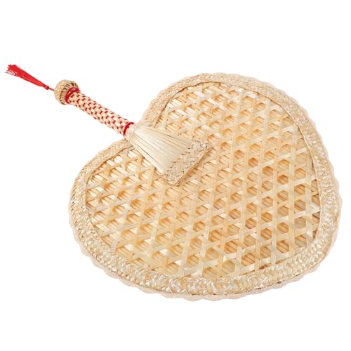LIFKOME Vintage Handfächer aus Weizenstroh Handgewebt Leichter Natürlicher Handventilator für Sommerpartys und Strand Chinesischer Stil Praktische Kühlung und Dekorativer Retro-lüfter LIFKOME Vintage Handfächer aus Weizenstroh Handgewebt Leichter Natürlicher Handventilator für Sommerpartys und Strand Chinesischer Stil Praktische Kühlung und Dekorativer Retro-lüfter von LIFKOME