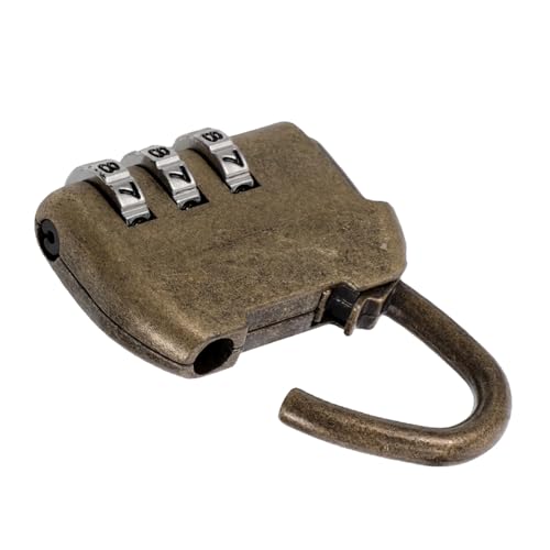 LIFKOME Vintage Zinklegierung Zahlenschloss Locker Schloss Stelligem Code Antikes Passwort Vorhängeschloss Benutzerfreundlich und Einfach Einzustellen Chinesischer Stil für Gepäck und LIFKOME Vintage Zinklegierung Zahlenschloss Locker Schloss Stelligem Code Antikes Passwort Vorhängeschloss Benutzerfreundlich und Einfach Einzustellen Chinesischer Stil für Gepäck und von LIFKOME