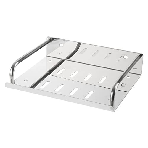 LIFKOME Edelstahl Duschregal Wandmontiert 16x20cm Einlagiges Lagerregal Rostfreies Material Moderner Seifenkorb Für Badezimmer Und Küche Kein Bohren Selbstklebend von LIFKOME