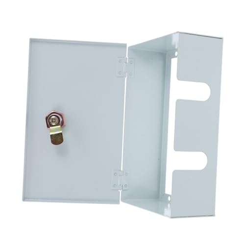 LIFKOME Wasserdichte Steckdosenbox aus Robustem Eisen zur Wandmontage Wetterfeste Elektrische Gehäuse mit Schloss und Schlüssel Kompatibel Auto-ladestationen im Innen Außenbereich von LIFKOME