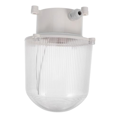 LIFKOME Wasserdichter LED Lampenschirm Lampenhalter mit Rundem Design für Gefrierlager Feuchtigkeitsresistent und Langlebig Geeignet für Werkstatt Bad und Außenbereiche von LIFKOME