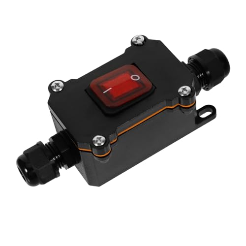 LIFKOME Wasserdichter Outdoor Inline Kabelschalter Position Umschalter Polig Robuster Schnurschalter für Licht und Hochleistungsgeräte Wetterfester Wechselschalter für Innen und von LIFKOME