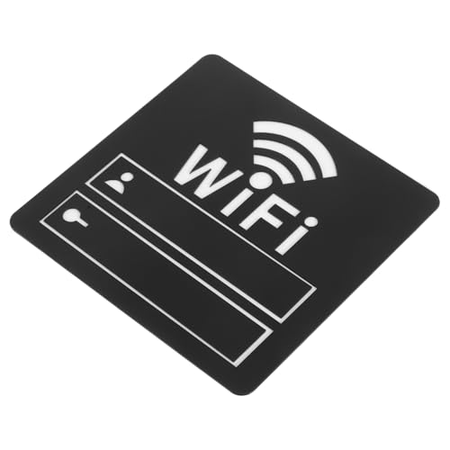 LIFKOME Wasserdichter Spiegel wandaufkleber Wifi Passwortschild für Restaurant Büro Schönheitsstudio Hochauflösende Reflektierende Oberfläche Einfache Montage Stilvolle Raumdekoration von LIFKOME