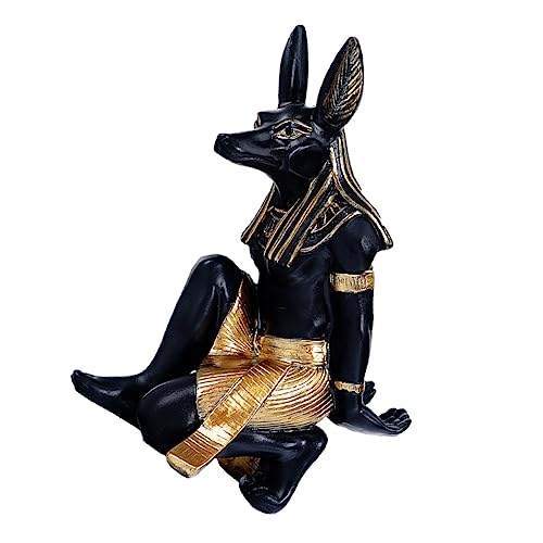 LIFKOME Weinregal in Anubis-hundeform Weinflaschenhalter Aus Harz Weinpräsentationsregal Für Heimdekoration Wandmontage Weinhalter von LIFKOME