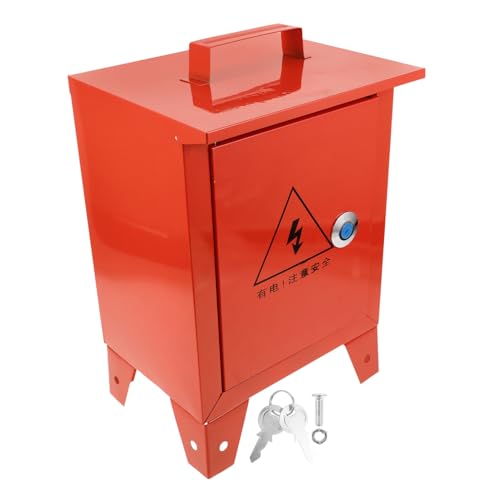 LIFKOME Wetterfeste Robuste Verteilerdose Außen Handliche Mobile Elektrobox für Industrie und Baustelle Staub Spritzwassergeschützt Vielseitig Einsetzbar Platzsparend von LIFKOME