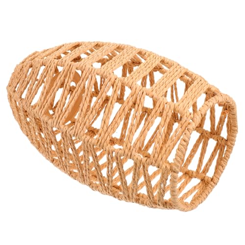 LIFKOME Woven Lampenschirm im Chinesischen Stil Rustikale DIY Deckenlampe aus Geflochtenem Papierseil Langlebiger Ersatz Lampenschirm für Schlafzimmer Wohnzimmer und Restaurantdeko von LIFKOME