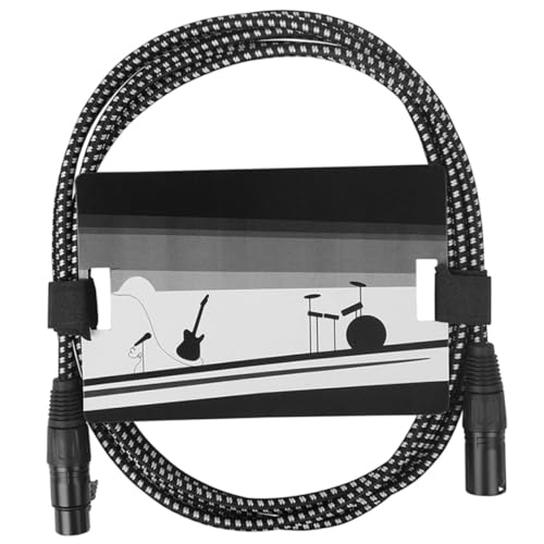 LIFKOME Xlr Kabel Audio Kabel für Mikrofone Männlich zu Weiblich mit Geräuschreduzierung Kompatibel mit Gitarre und Lautsprechern Verarbeitet für Musiker und Tonstudios von LIFKOME
