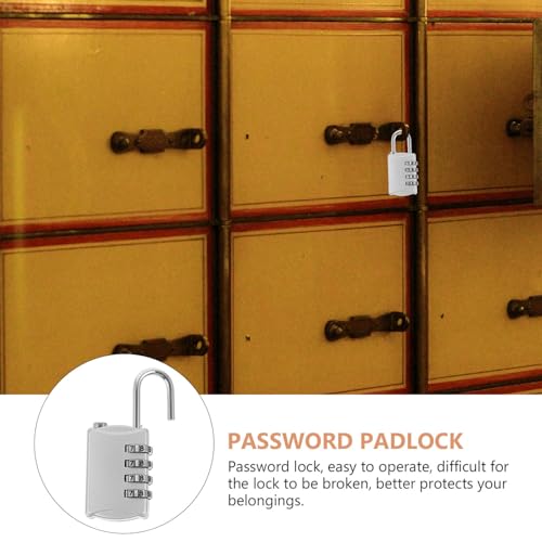 LIFKOME Zinklegierung Zahlenschloss mit Tastenkombination Robustes Vorhängeschloss für Gepäck Schrank Gym Büroschubladen Wetterfest Einfach Sichere Code sicherung für Alltag und Outdoor LIFKOME Zinklegierung Zahlenschloss mit Tastenkombination Robustes Vorhängeschloss für Gepäck Schrank Gym Büroschubladen Wetterfest Einfach Sichere Code sicherung für Alltag und Outdoor von LIFKOME