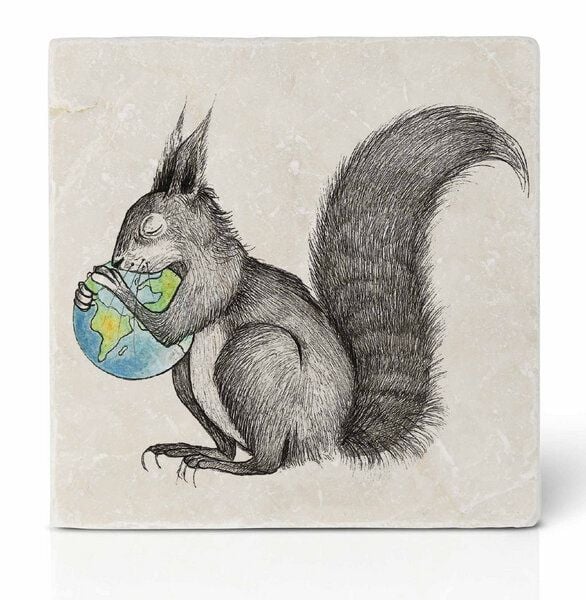 Fliesenuntersetzer »Eichhörnchen Welt« von LIGARTI | Design Untersetzer | Natursteinfliese Fliesenuntersetzer »Eichhörnchen Welt« von LIGARTI | Design Untersetzer | Natursteinfliese von LIGARTI