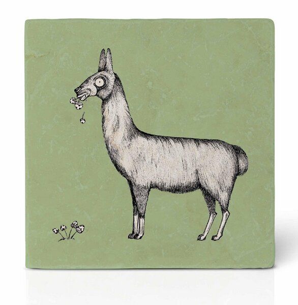 Fliesenuntersetzer »Lama« von LIGARTI | Design Untersetzer | Natursteinfliese von LIGARTI