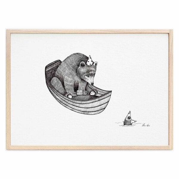 Kunstdruck »Bärengeburtstag« von LIGARTI | A4, A3 oder A2 | Wandbild | Poster | Kunst von LIGARTI