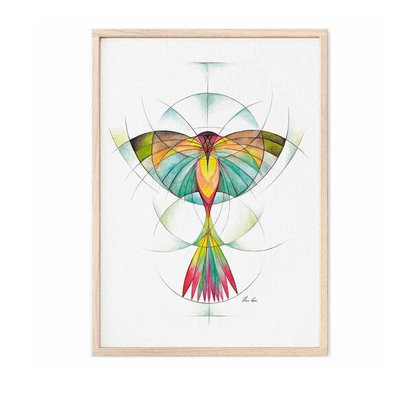 Kunstdruck »Geovogel« von LIGARTI | A4, A3 oder A2 | Wandbild | Poster | Kunst von LIGARTI