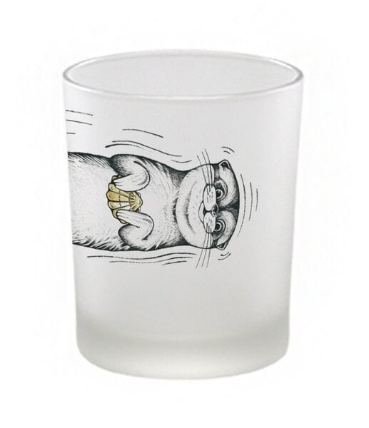 Windlicht »Muschelotter« von LIGARTI | handbedrucktes Teelicht | Kerzenhalter | Kerzenglas von LIGARTI